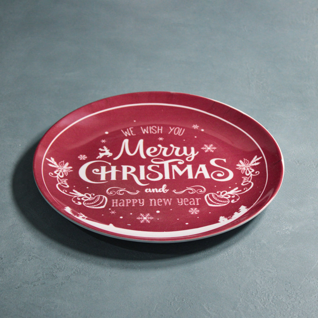 Holiday Message Decor Plates