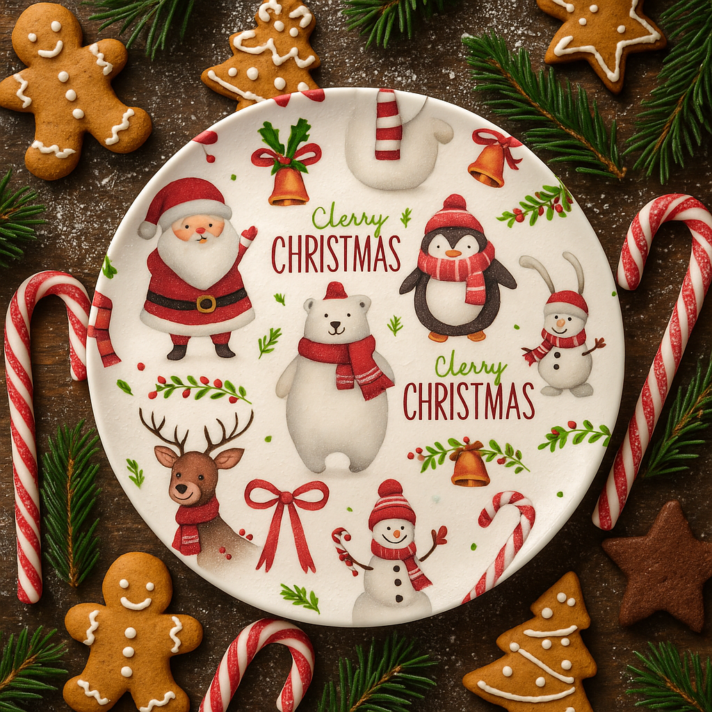 Christmas Character Plate