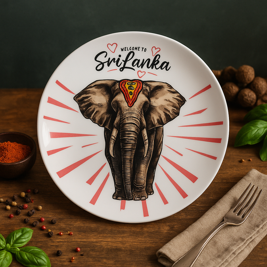 Elephant Welcome Plate