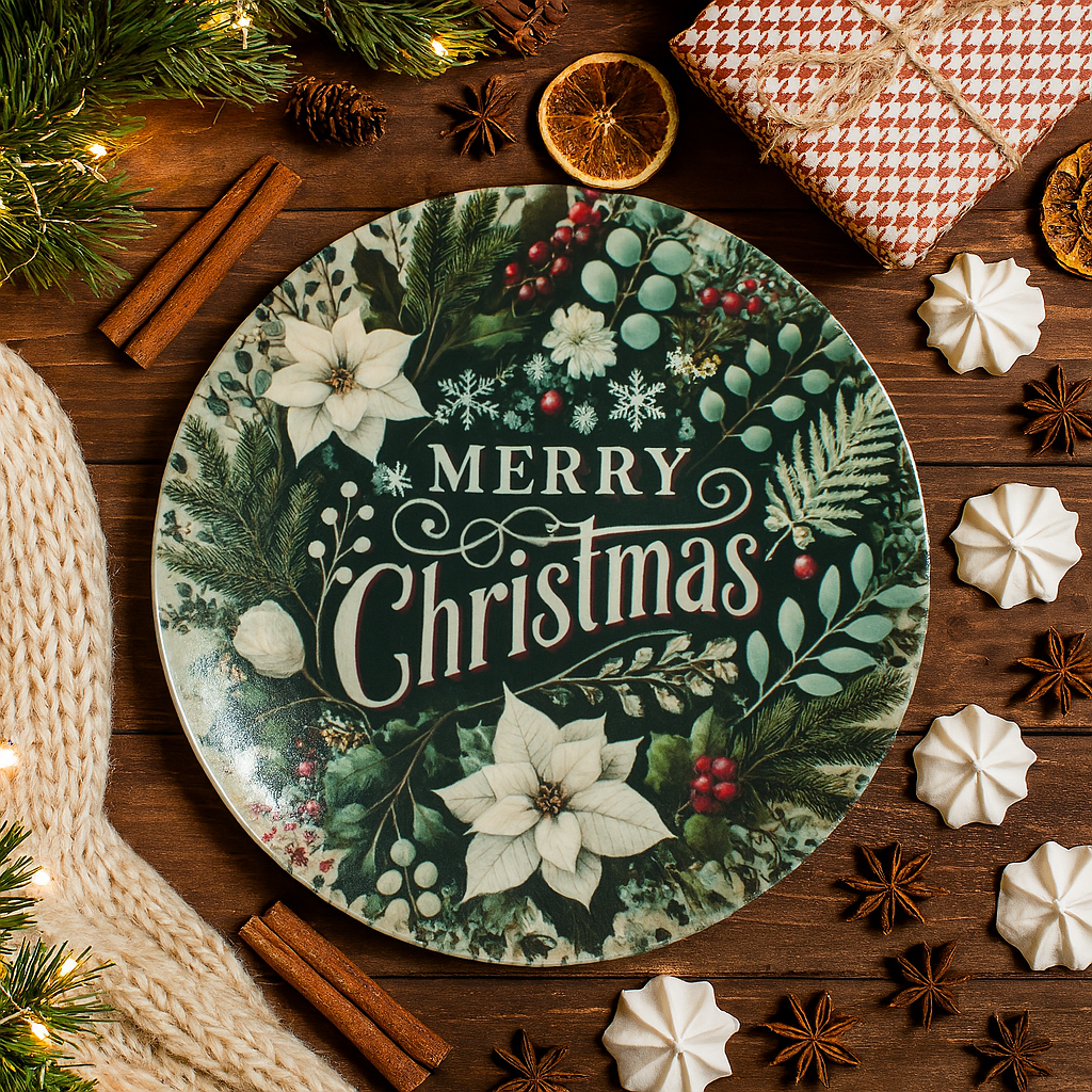 Christmas Botanical Plate