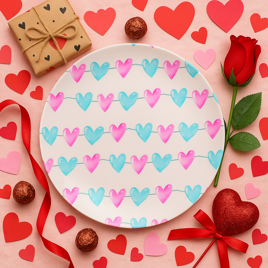 Heart Garland Plates