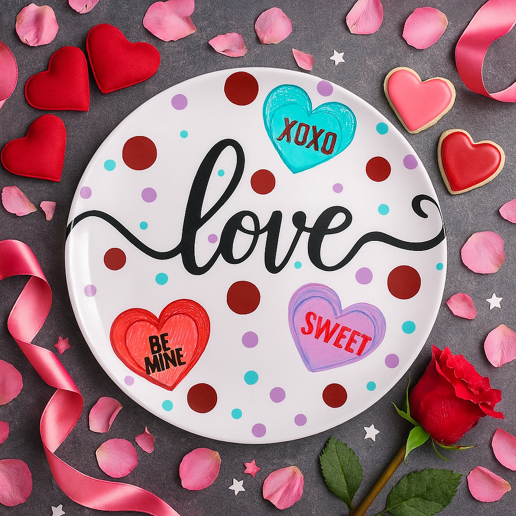 Valentine’ Day Decorative Plate