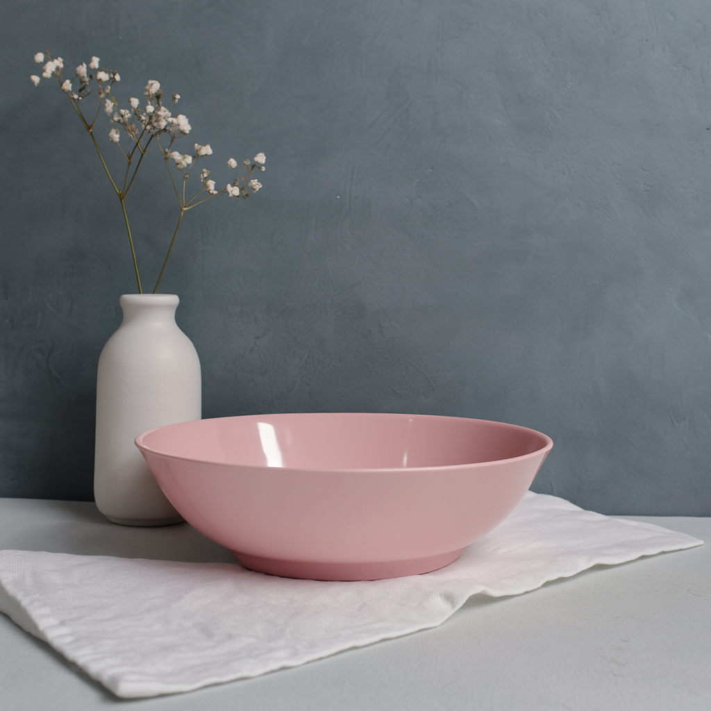 Flared shallow serving dish