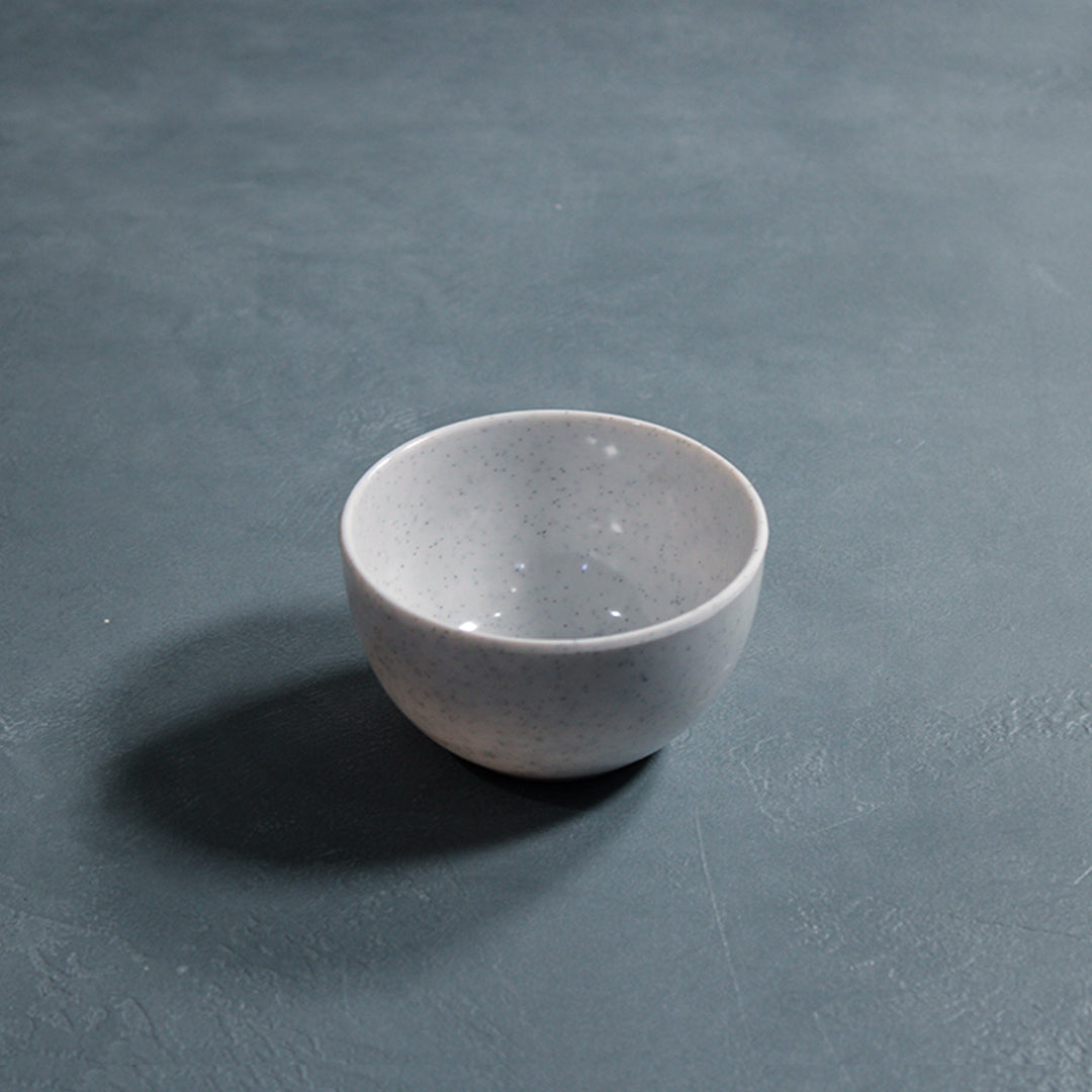 Speckled shallow bowl