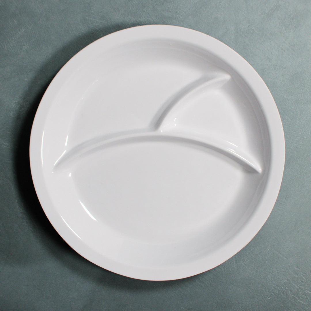 Round Sectioned Dinner Plate