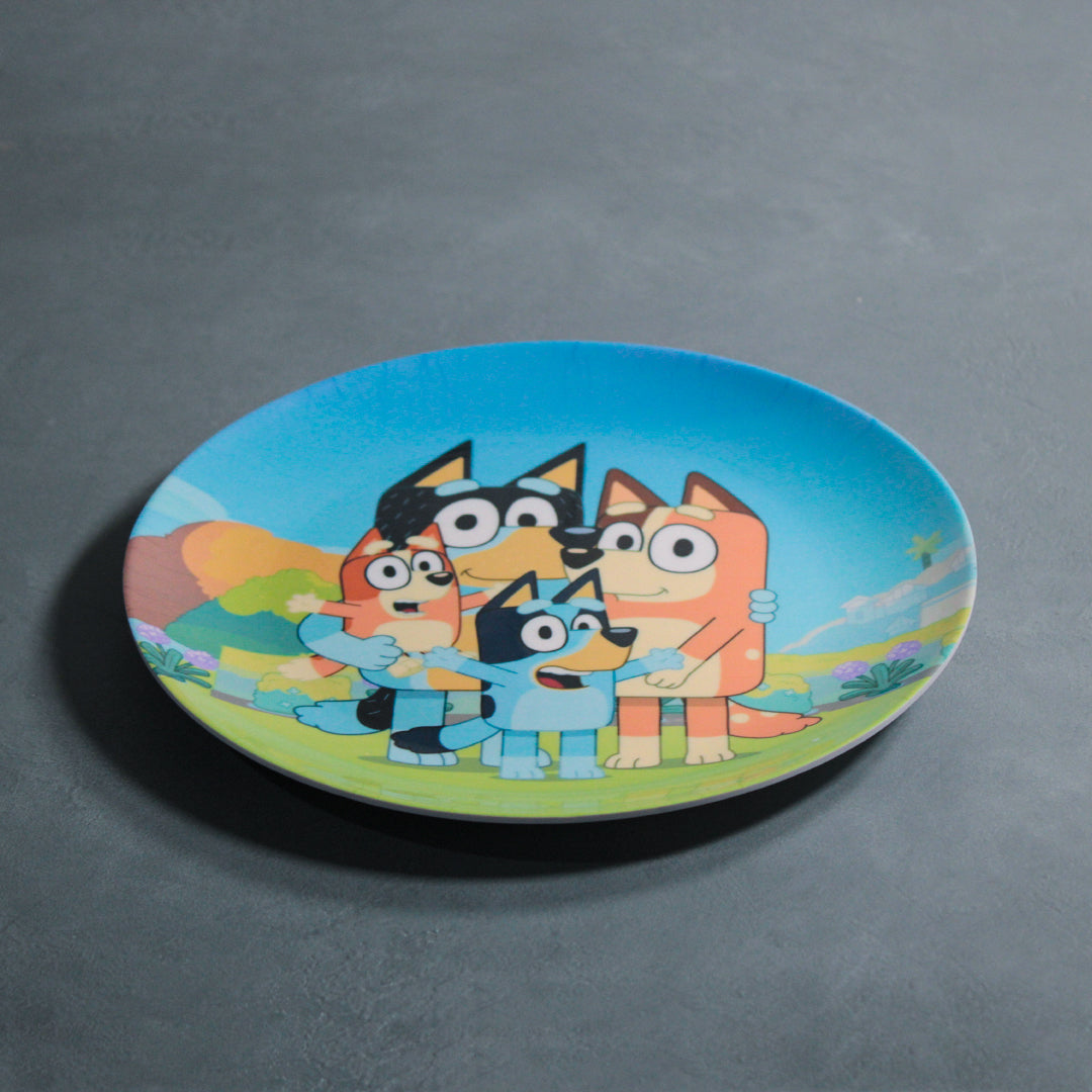 Bluey Family Round Plate