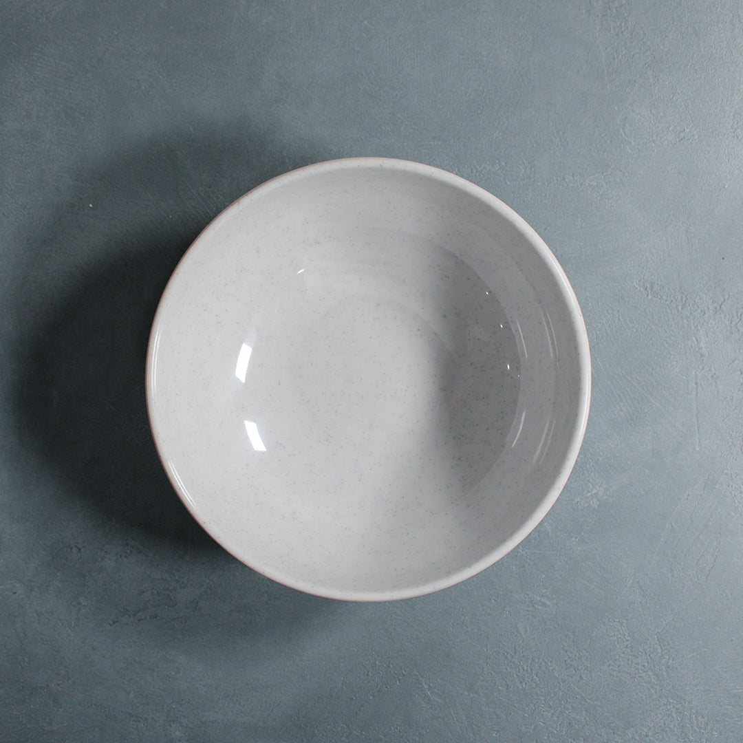 Speckled wide serving dish