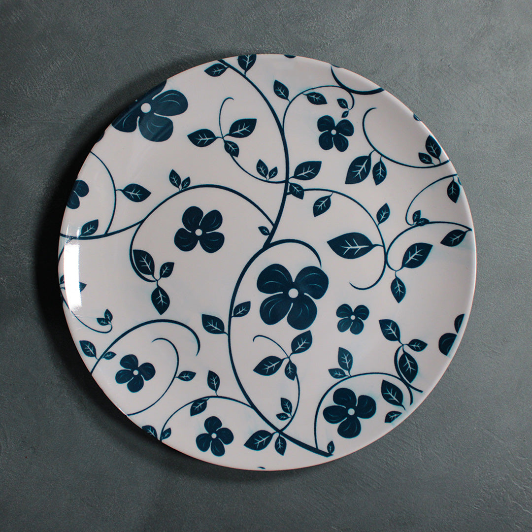 Floral vine serving plate