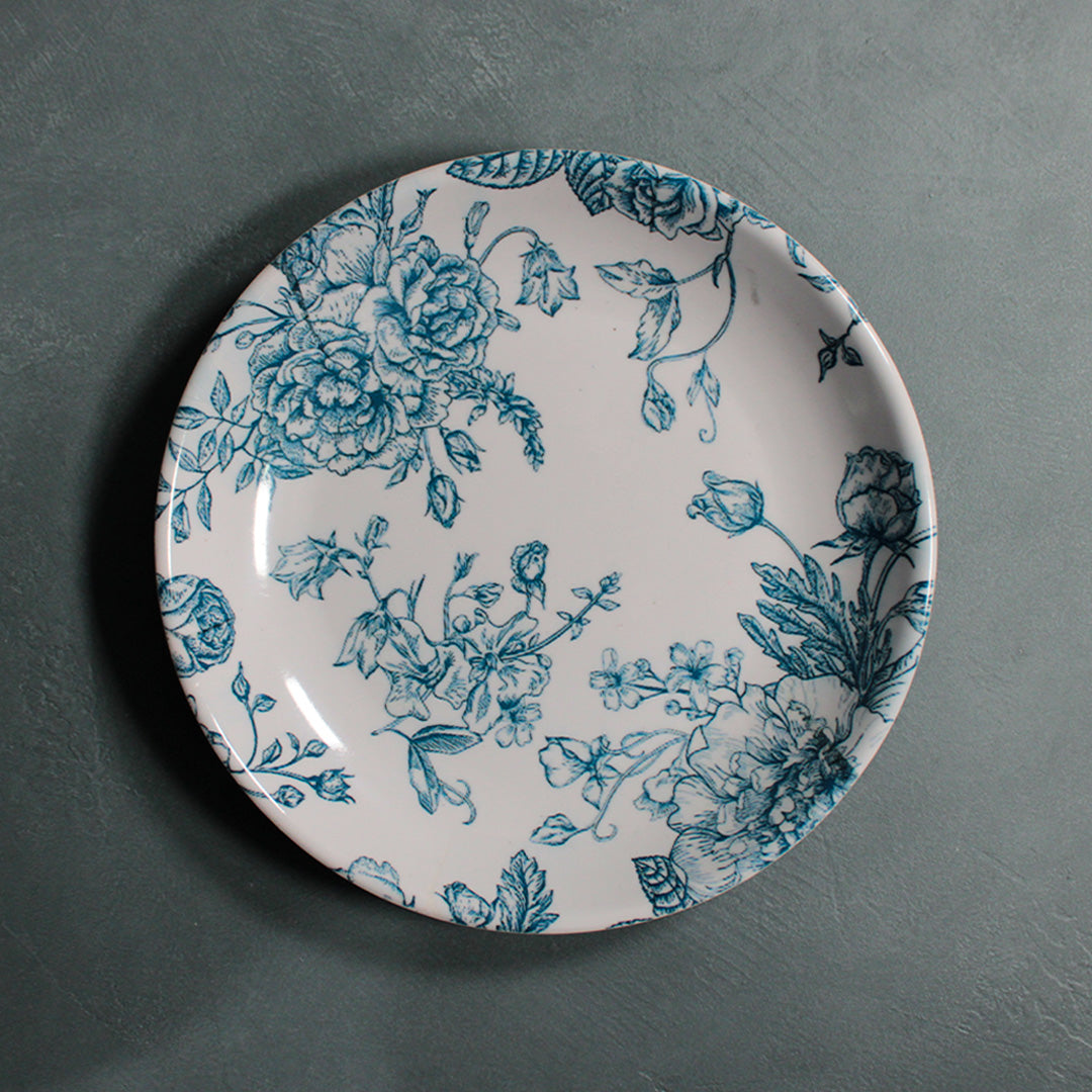 Floral Round Serving Plate