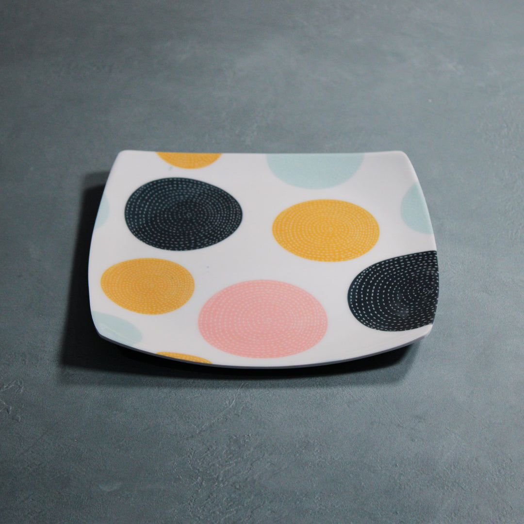 Geometric Polka Dot Plate