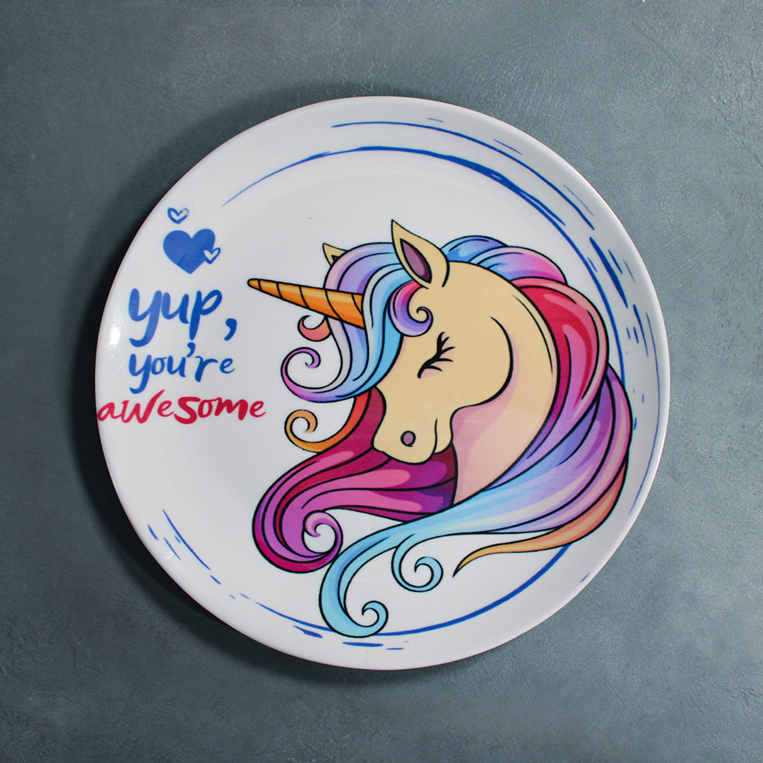 Unicorn Inspirational Plate