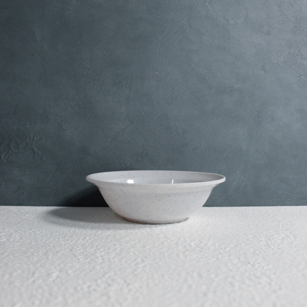 Speckled flared serving bowl